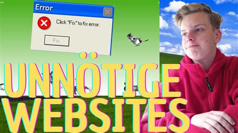 unnötige websites.